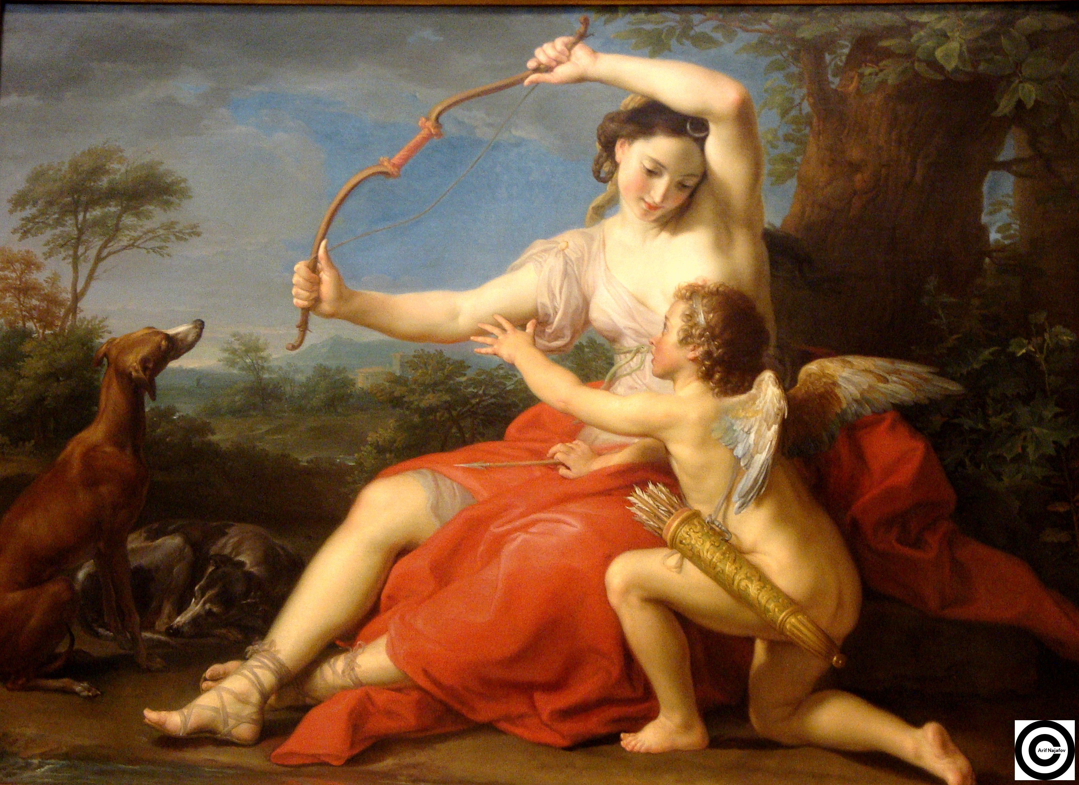 Diane et Cupidon - Pompeo Batoni - Alpha Reproduction