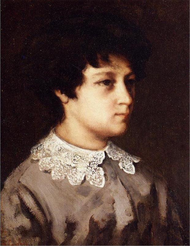 Portrait d'une jeune fille de Salins - Gustave Courbet