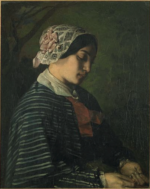 Portrait présomptif d'une jeune fille d'Ornans - Gustave Courbet