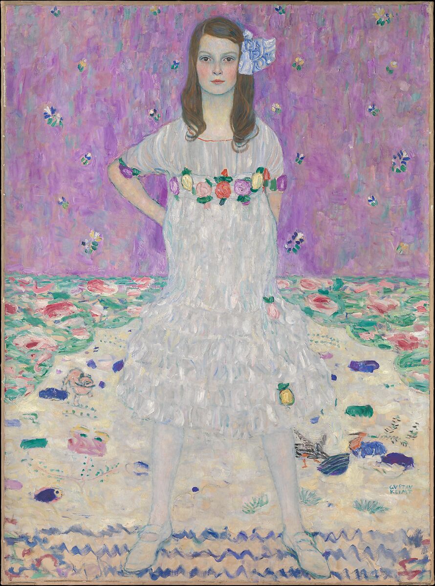🌸👧 Portræt af Mäda Primavesi – Gustav Klimt (1912–1913)