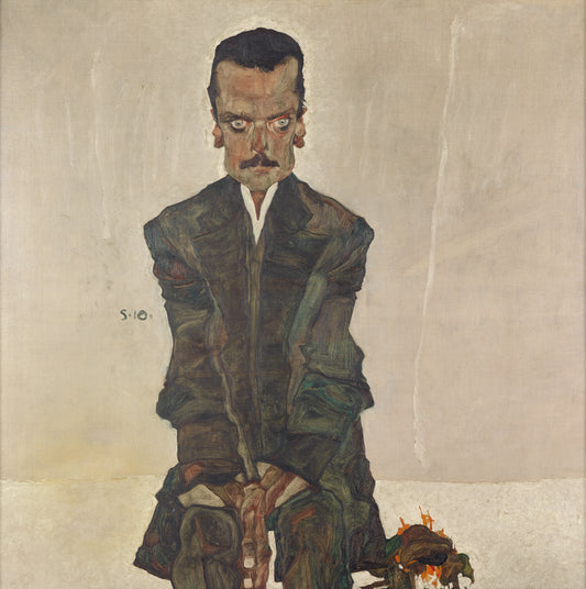 🧠 Portræt af redaktøren Eduard Kosmack – Egon Schiele (1910)