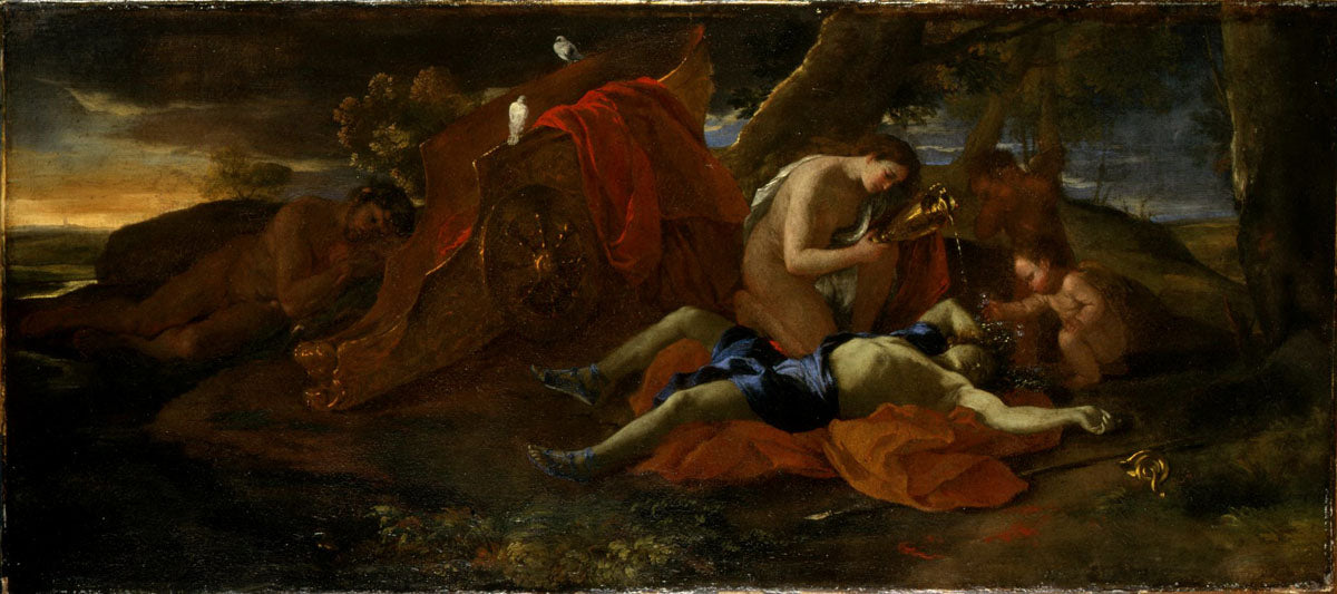Vénus pleurante Adonis - Nicolas Poussin