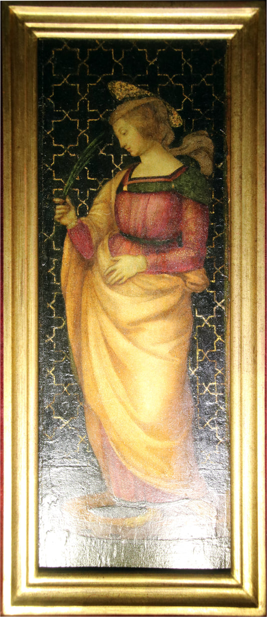 Reproduction du tableau « Sainte Catherine d'Alexandrie - Raphaël Sanzio » par Alpha Reproduction en peinture à l’huile