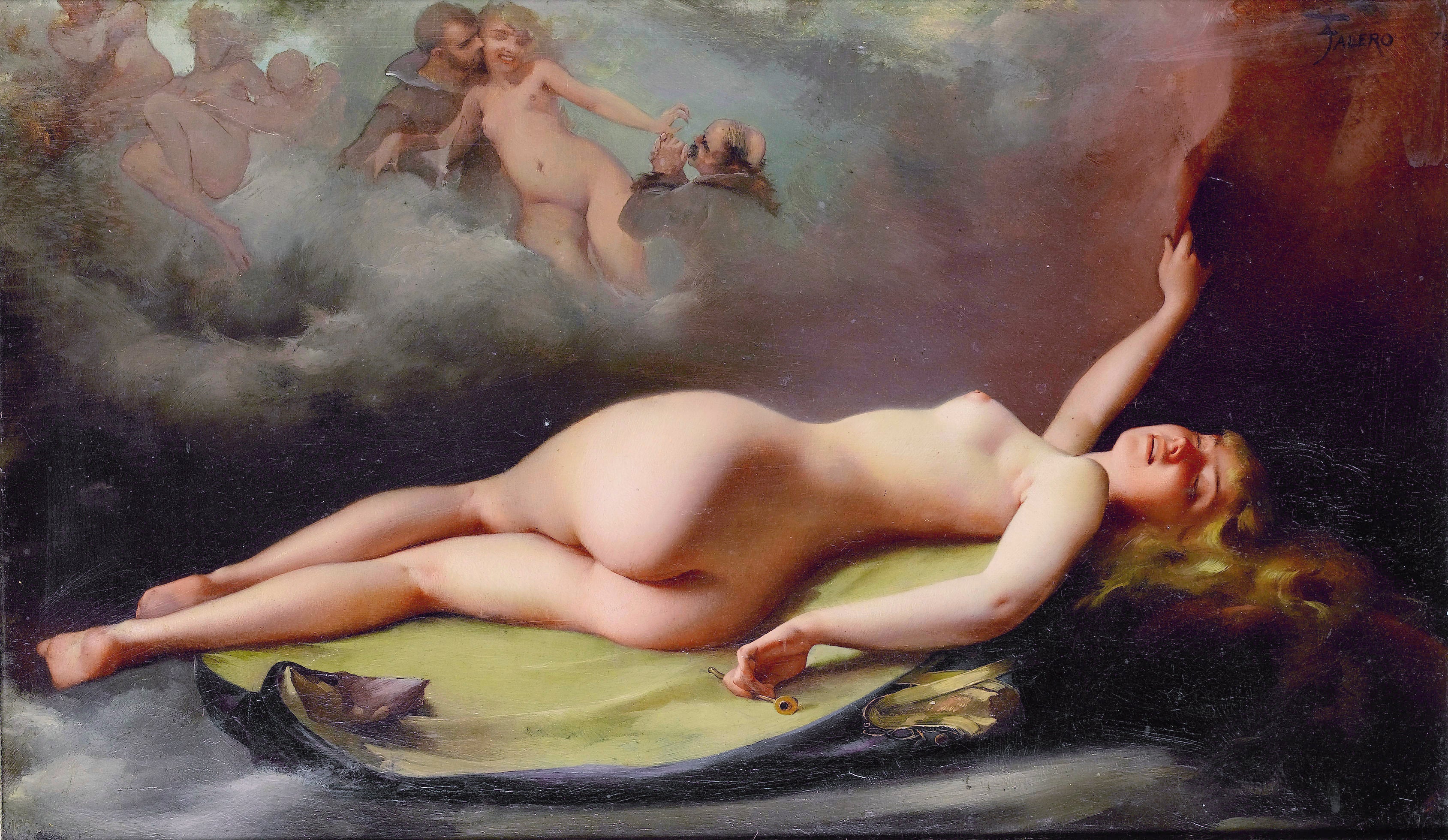 Nu allongé - Luis Ricardo Falero
