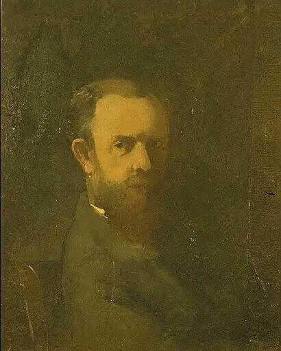 Selvportræt i profil - Odilon Redon