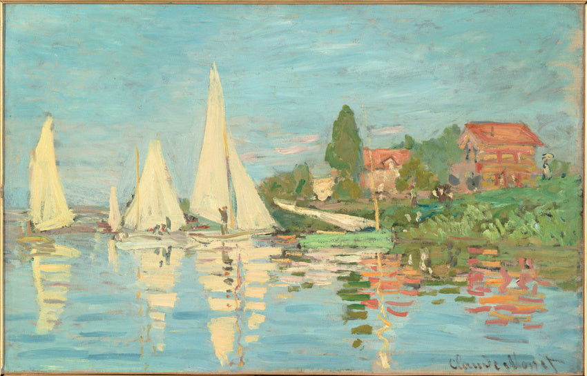 🎨 Regattaer i Argenteuil – Claude Monet, omkring 1874