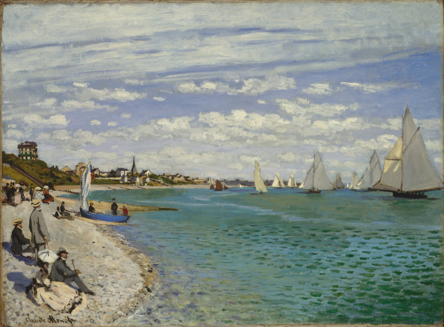 ⛵ Kapsejladser ved Sainte-Adresse – Claude Monet (1867)