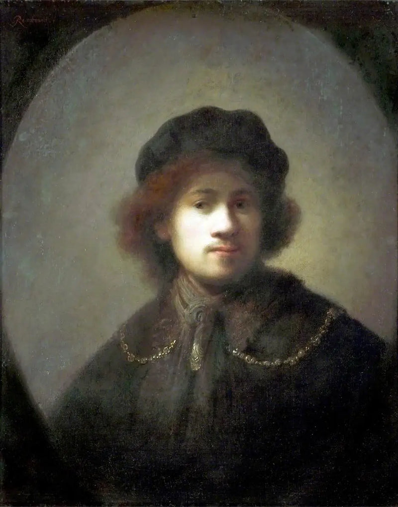 Portræt af kunstneren som ung mand - Rembrandt