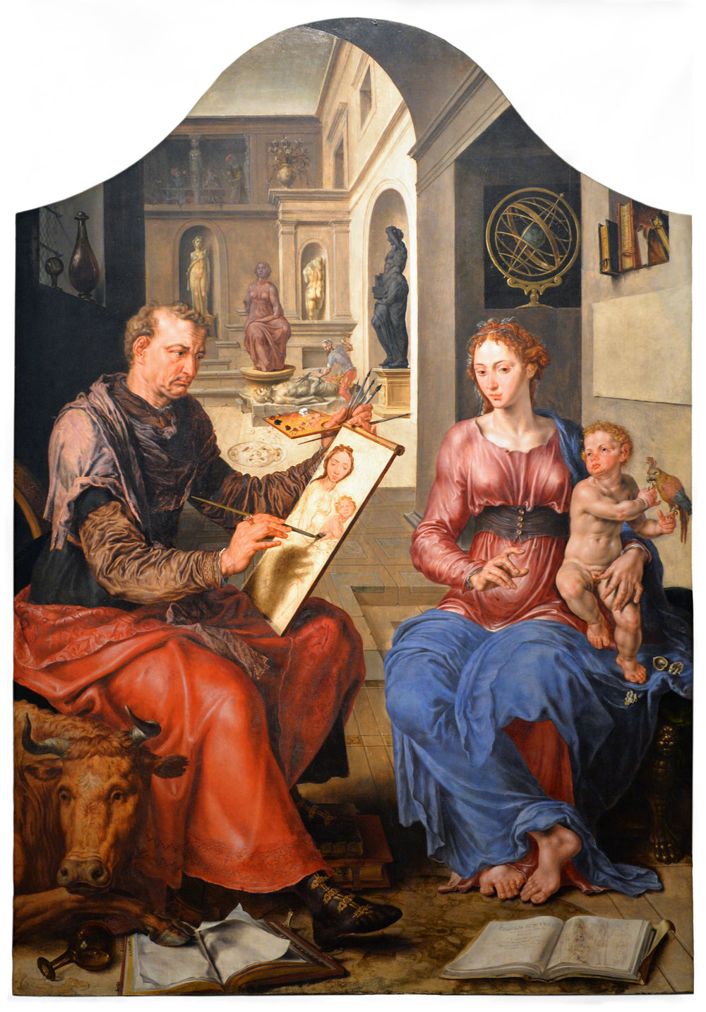 Saint Luc peignant la Vierge - Maarten van Heemskerck