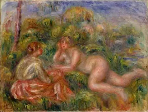 Efter badet - Pierre-Auguste Renoir