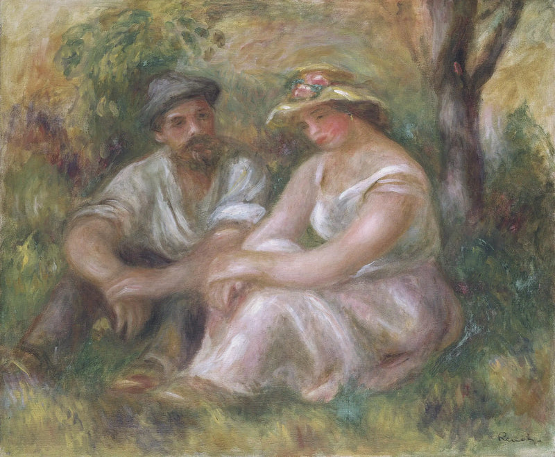 Samtale - Pierre-Auguste Renoir