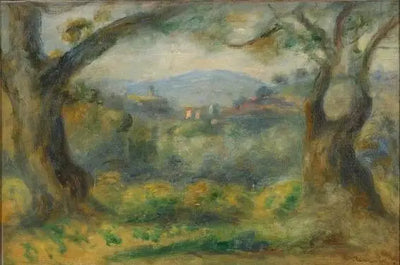 Reproduction du tableau « Paysage aux Collettes - Pierre-Auguste Renoir » par Alpha Reproduction en peinture à l’huile
