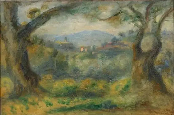 Landskab ved Collettes - Pierre-Auguste Renoir