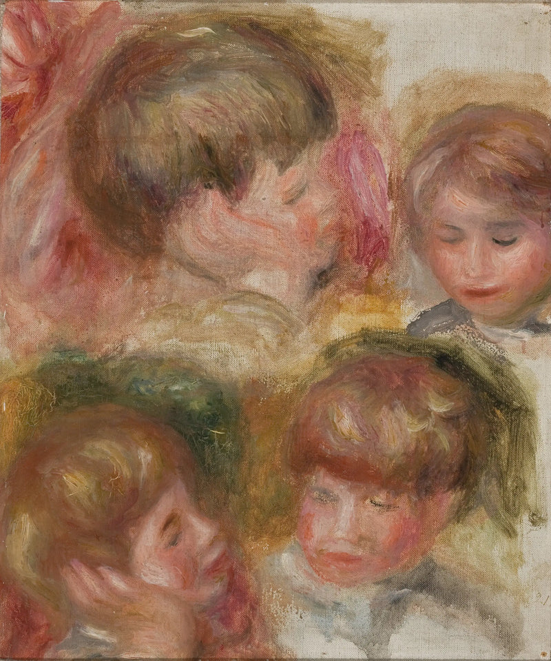Fire hoveder - Pierre-Auguste Renoir