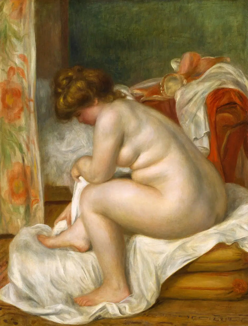 Kvinde efter badet - Pierre-Auguste Renoir