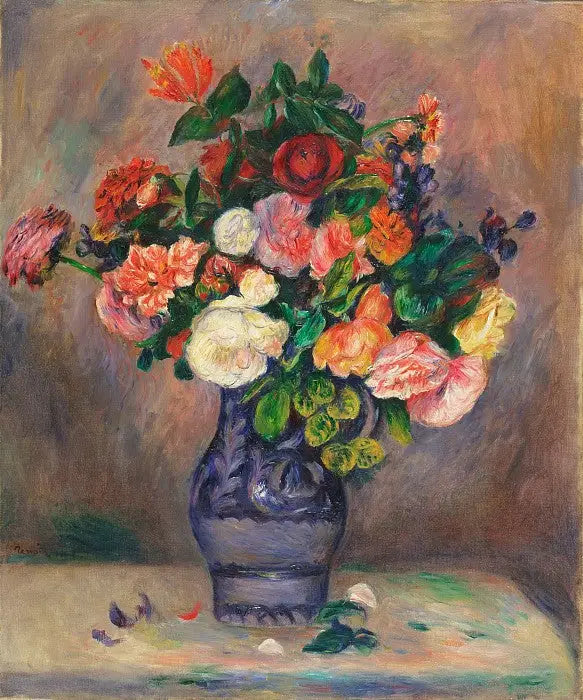 Blomster i en vase - Pierre-Auguste Renoir