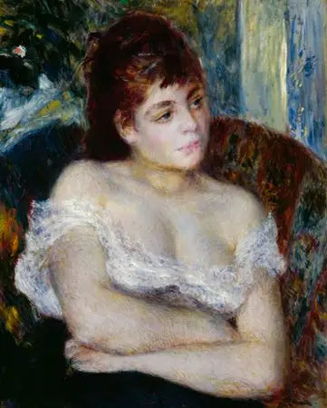 Kvinde i en stol - Pierre-Auguste Renoir