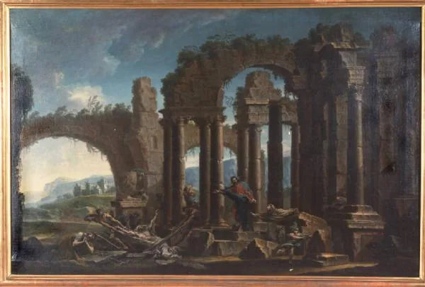 La Résurrection de Lazare - Alessandro Magnasco image 1 reproduction de peinture à l’huile