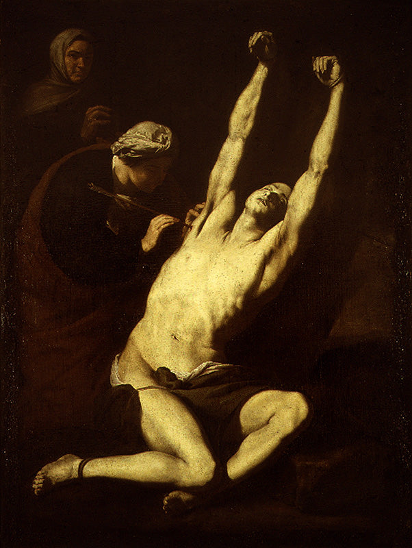 Saint Sebastian assisteret af Santa Irene - Jusepe de Ribera