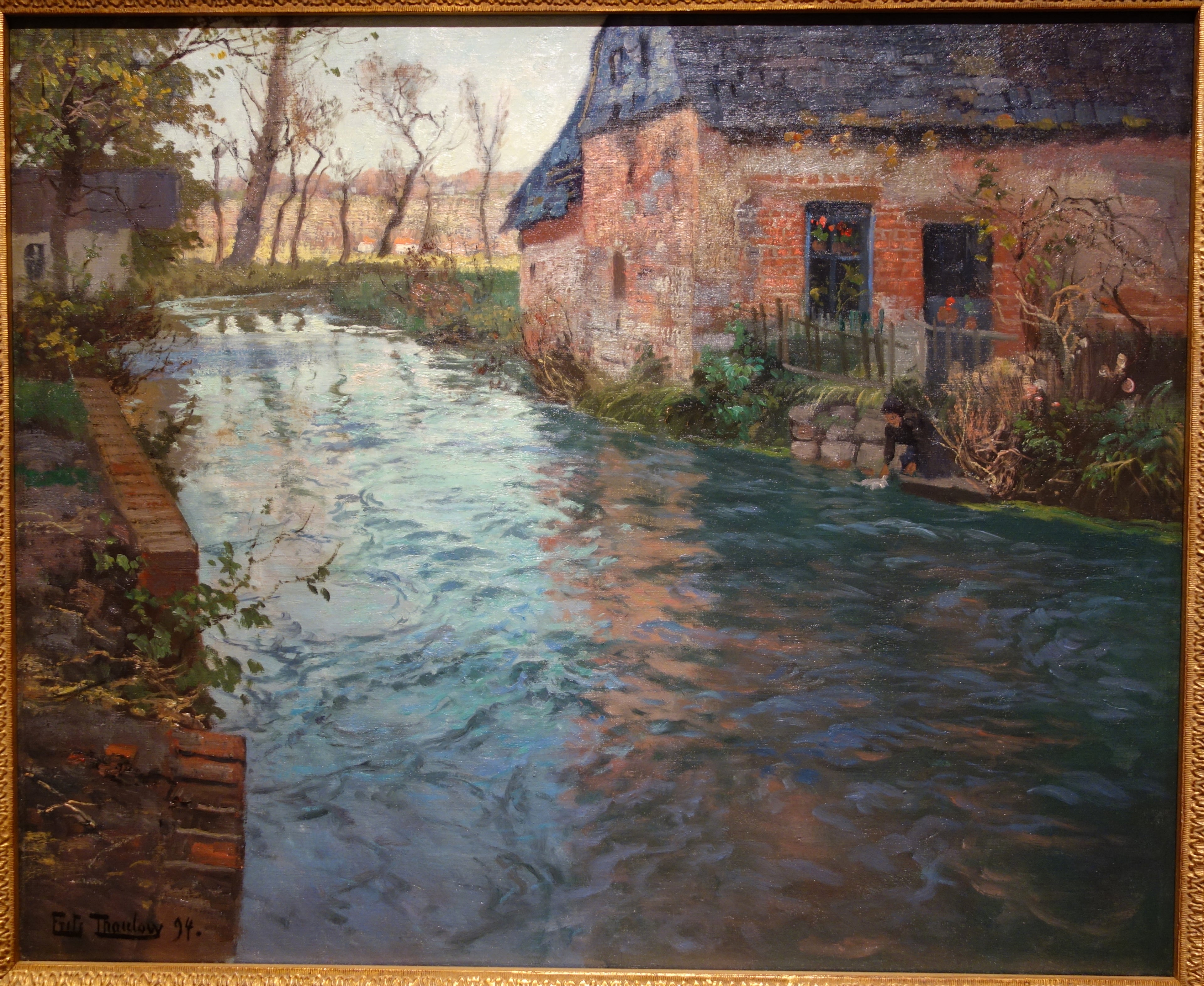 Flod i Normandiet - Frits Thaulow