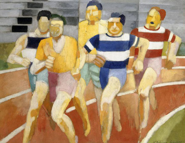 Reproduction du tableau « Les Coureurs - Robert Delaunay » par Alpha Reproduction en peinture à l’huile