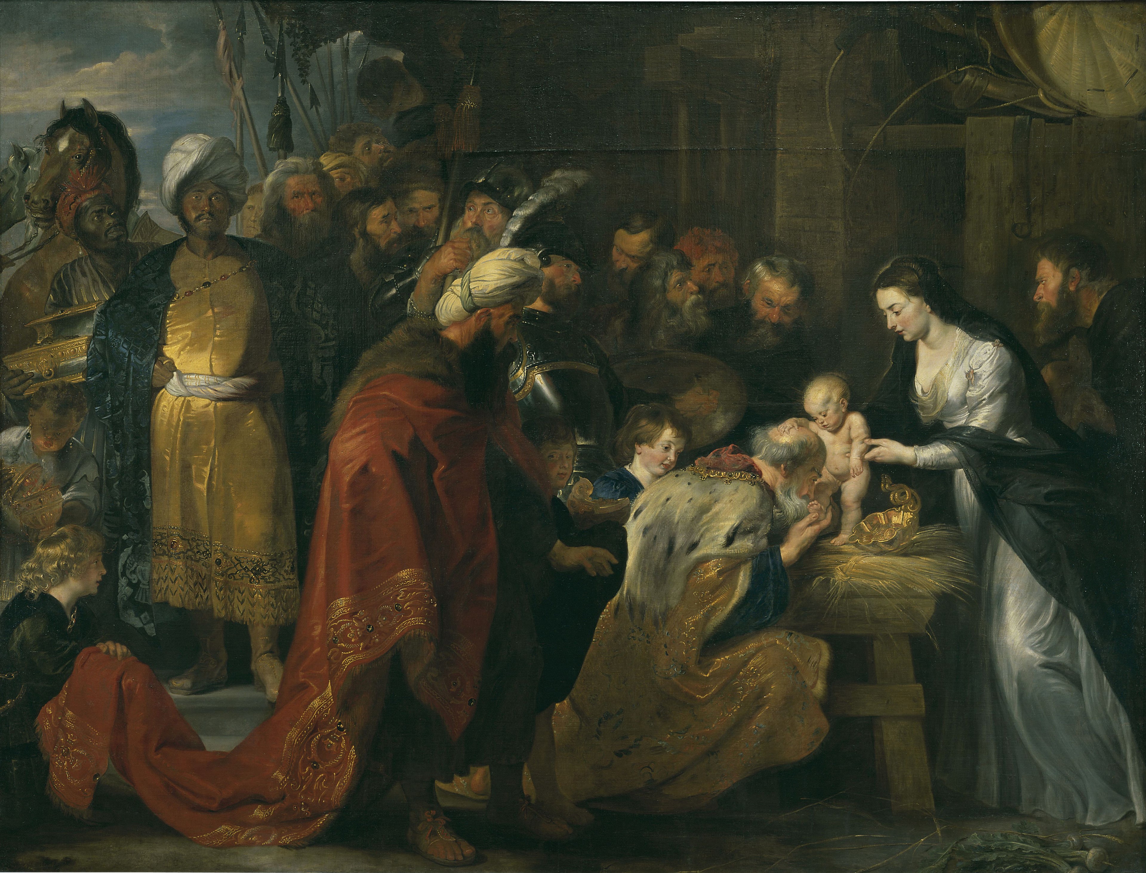 De hellige tre kongers tilbedelse - Peter Paul Rubens