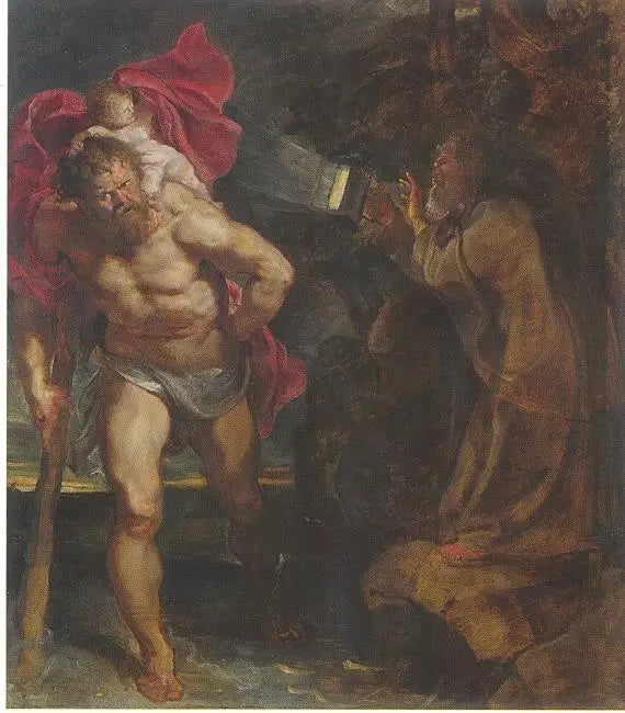 Saint Christophe et l'ermite - Peter Paul Rubens