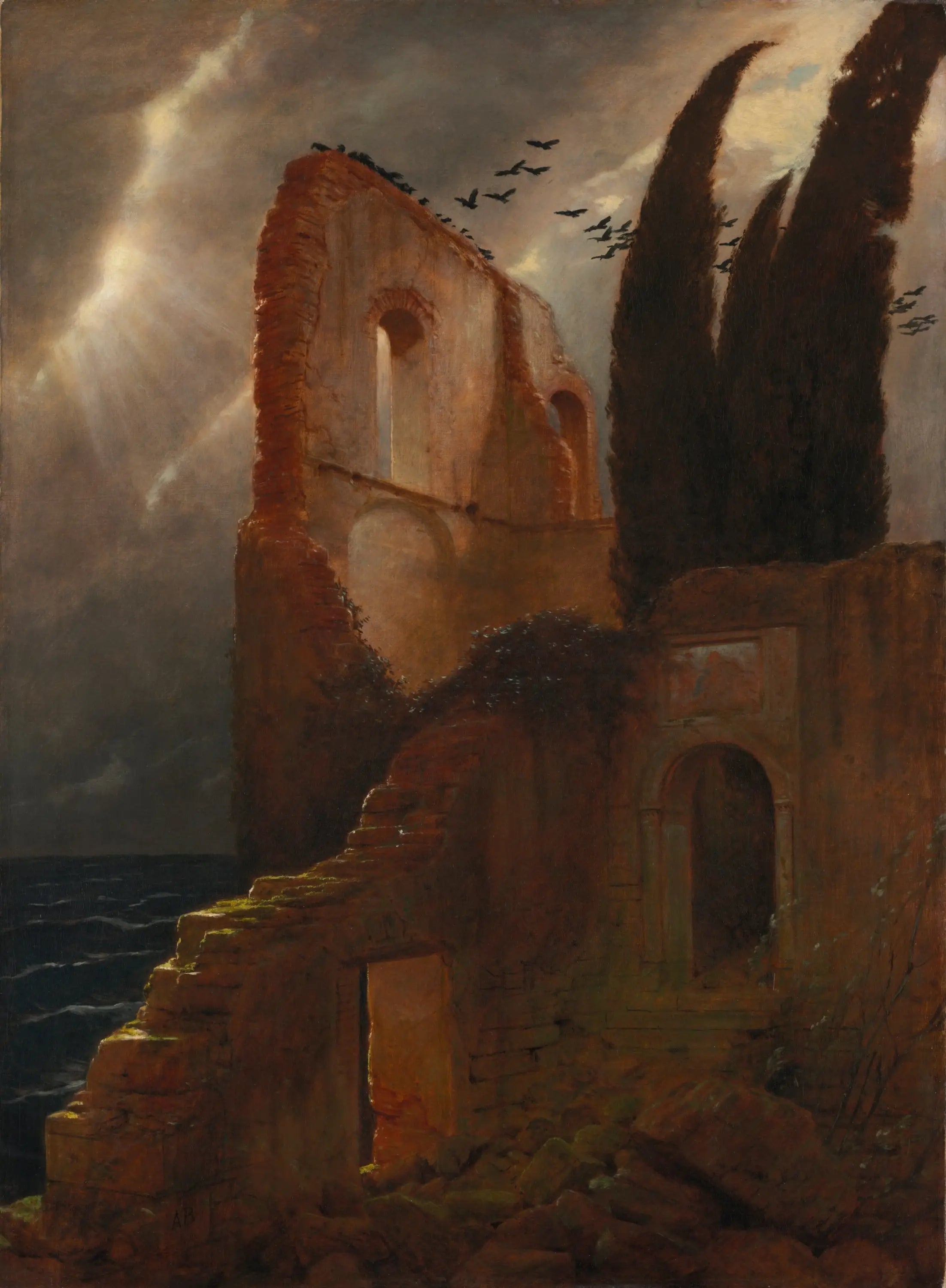 Ruine près de la mer - Arnold Böcklin - Alpha Reproduction