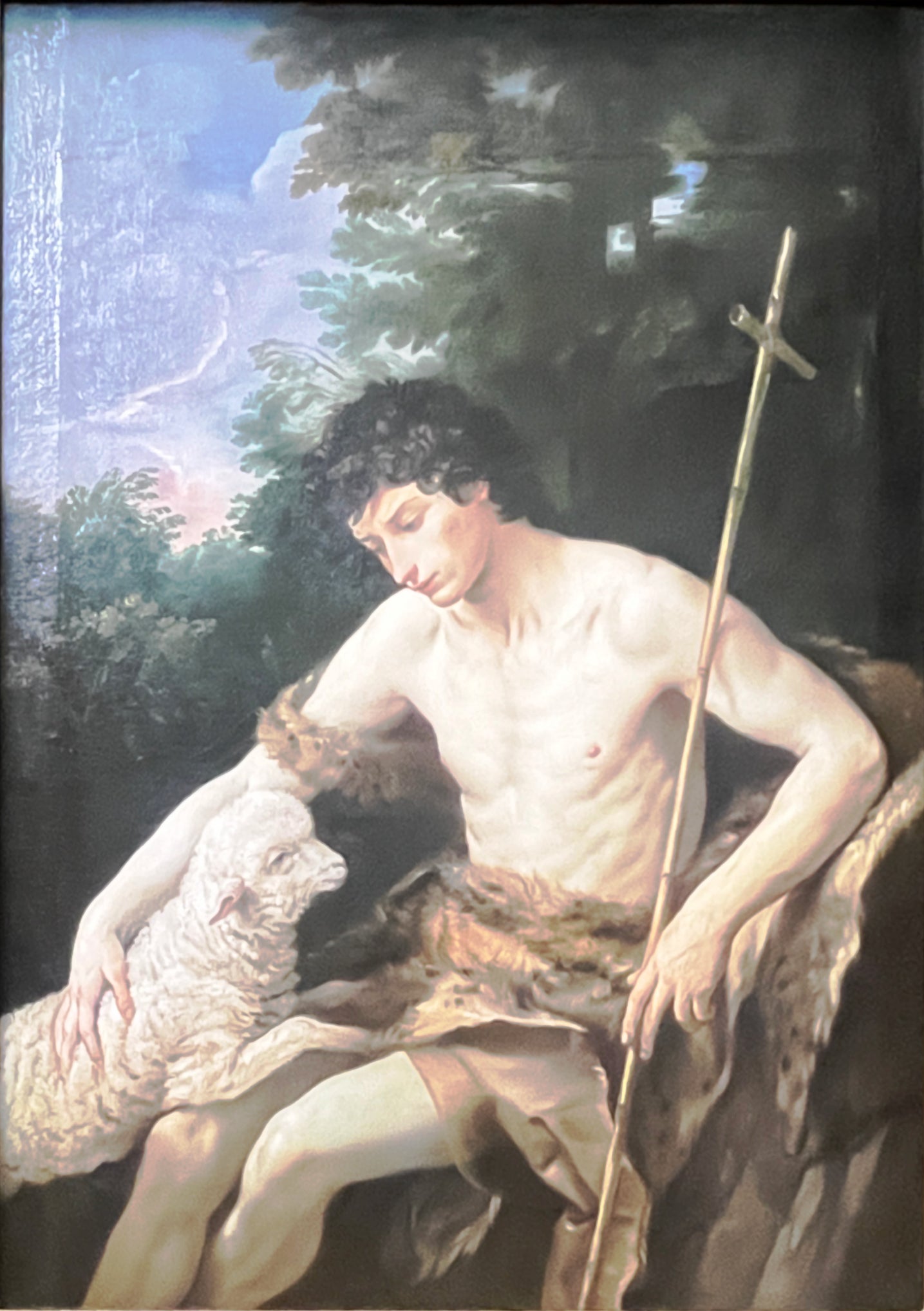 Saint Jean Baptiste caressant l'agneau sans tache - Guido Reni