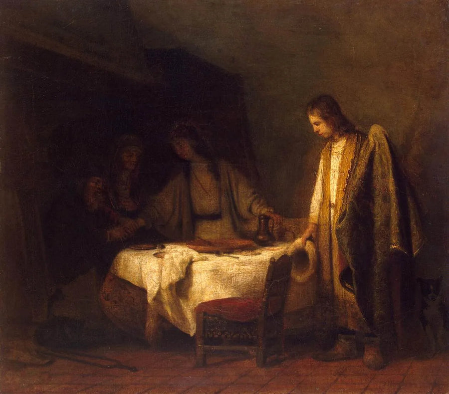 Les adieux de Tobias à ses parents - Samuel van Hoogstraten