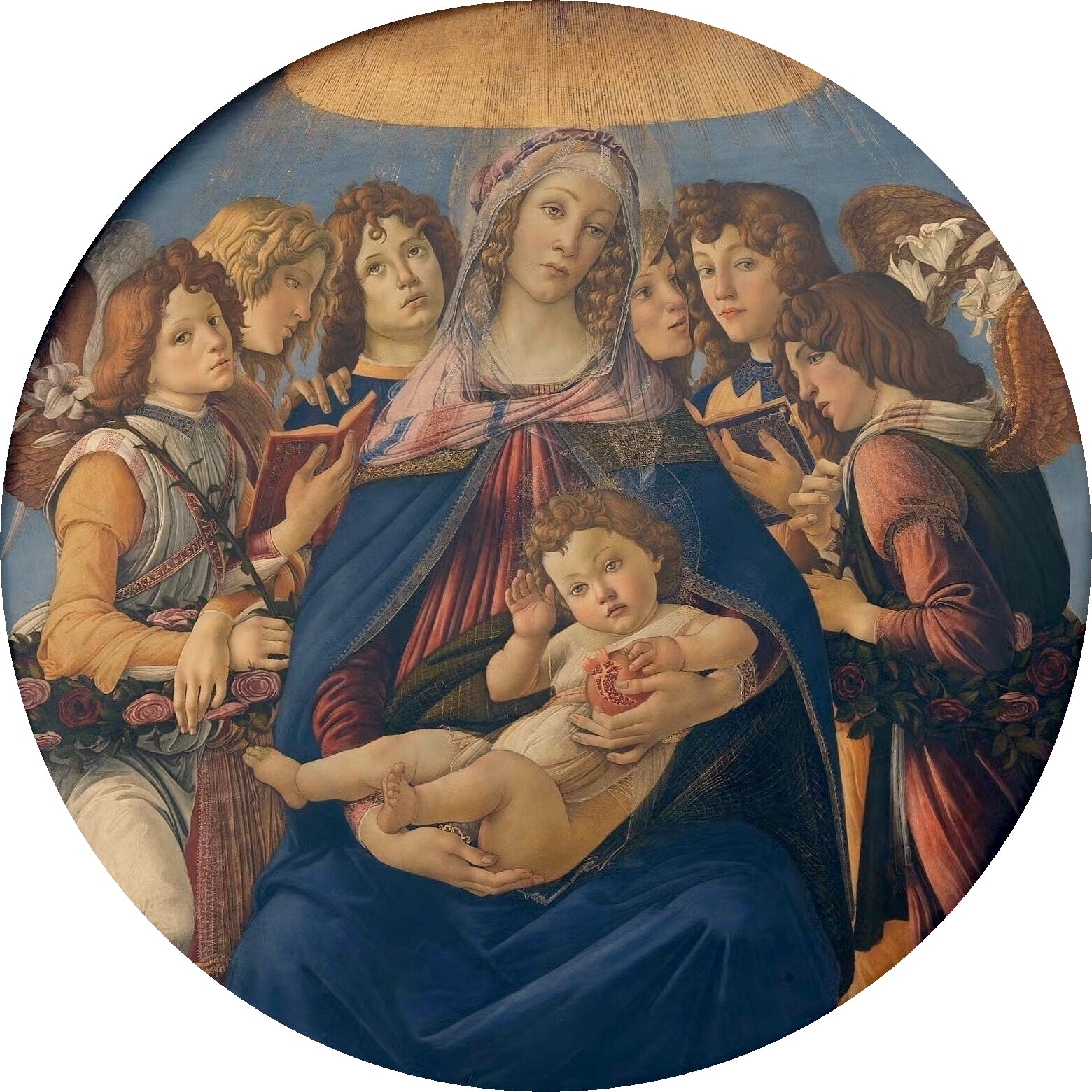 Jomfruen med granatæble - Sandro Botticelli
