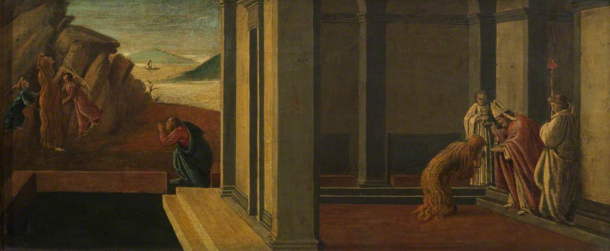 Les derniers instants de la Madeleine (prédelle, panneau quatre) - Sandro Botticelli