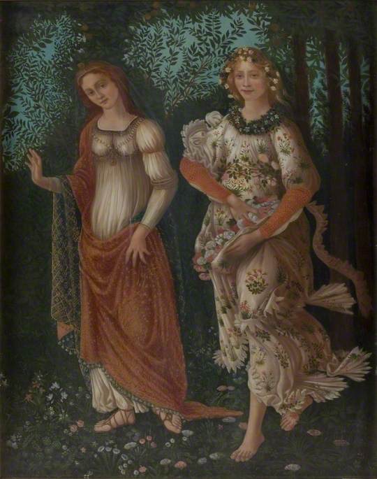 Detalje af "Forår" af Botticelli - Sandro Botticelli
