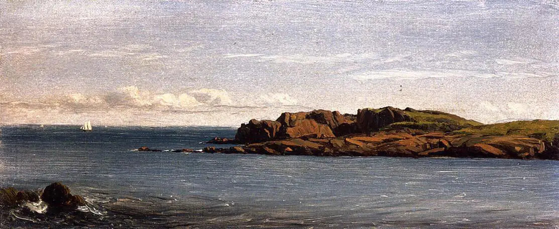 Étudier sur la côte du Massachusetts - Sanford Robinson Gifford - Alpha Reproduction