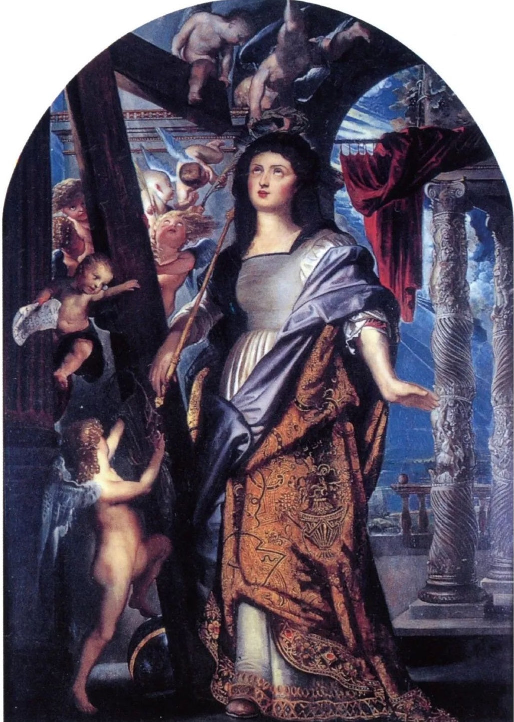 Opfindelsen af det Ægte Kors - Peter Paul Rubens