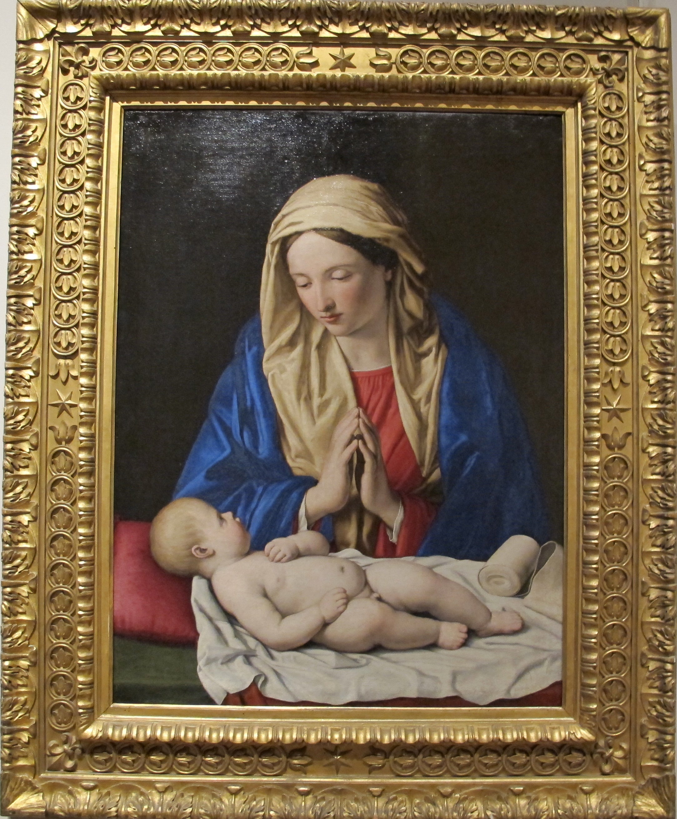 La Vierge adorant l'Enfant Jésus - Giovanni Battista Salvi