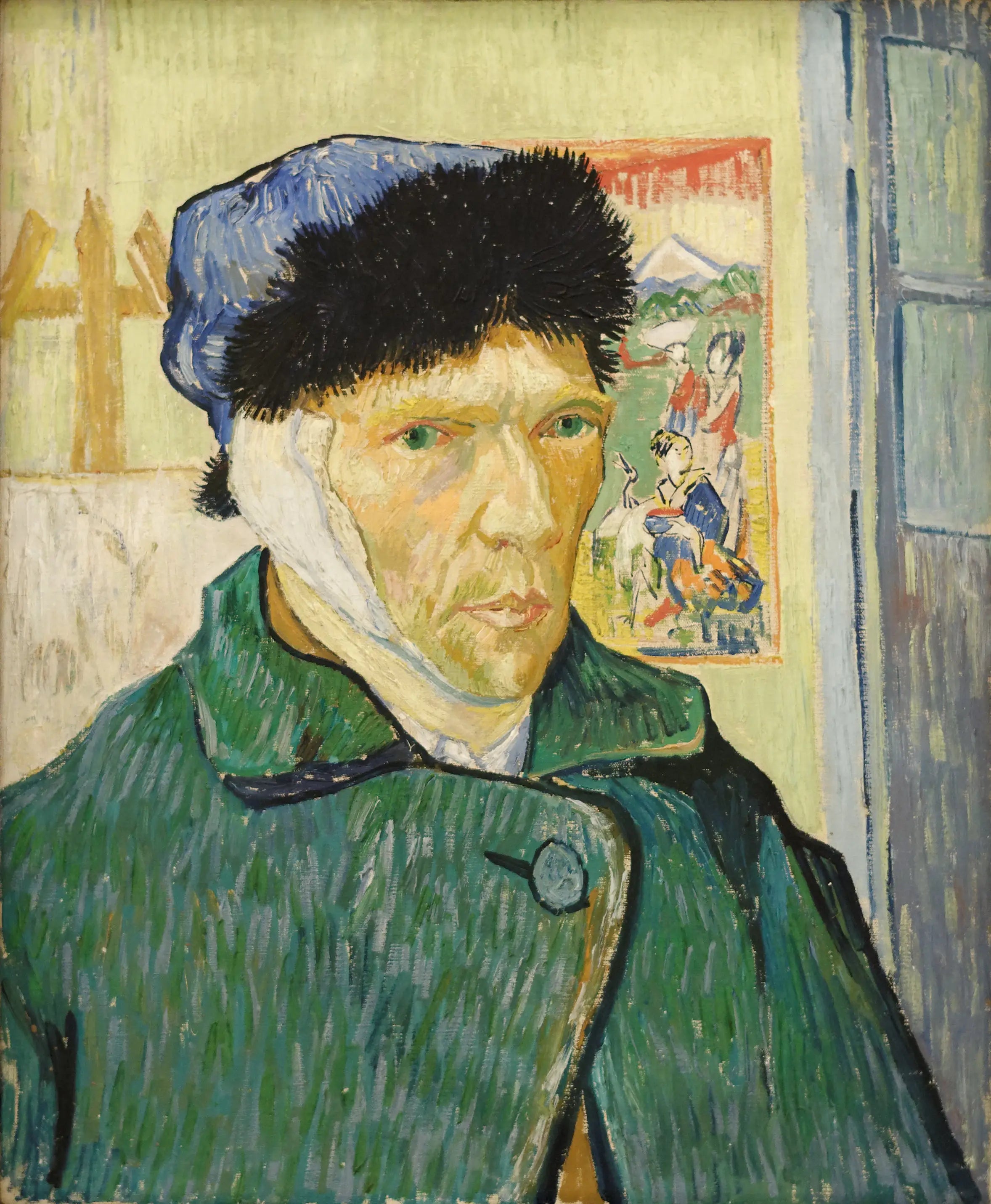 Reproduction du tableau « Autoportrait à l'oreille bandée - Vincent van Gogh » par Alpha Reproduction en peinture à l’huile
