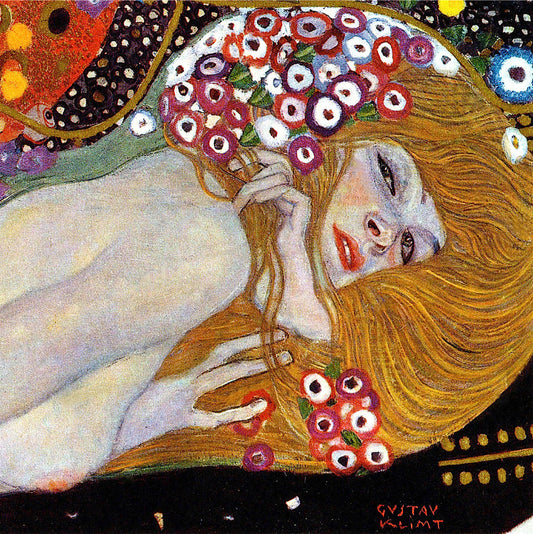 🐍 Vand slanger II (Detalje) – Gustav Klimt (1904–1907)