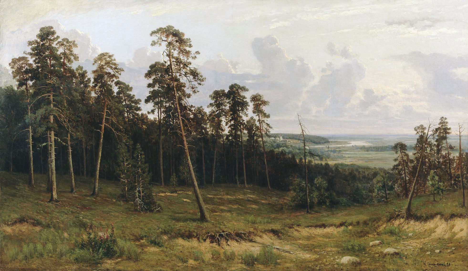 Paysage avec forêt - Ivan Chichkine