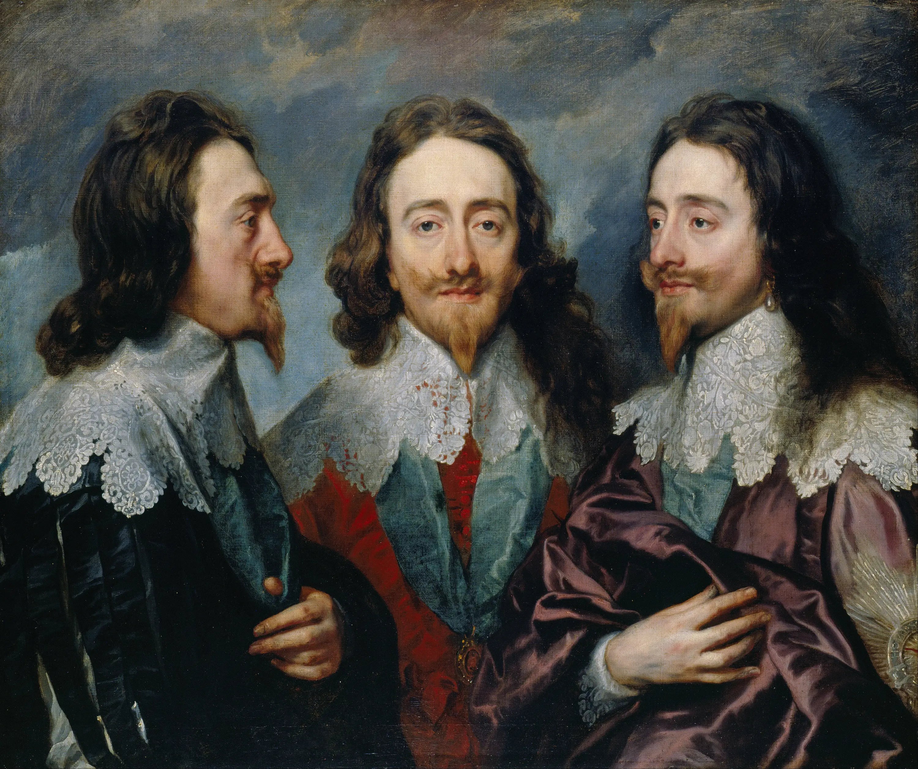 Triple portrait de Charles Ier - Antoine van Dyck - Alpha Reproduction