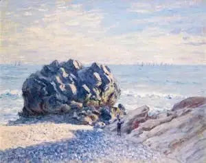 Storr Rock, Lady's Cove, Aften - Alfred Sisley