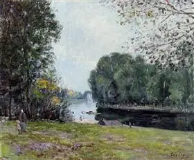 En Drejning af Loing - Sommer - Alfred Sisley
