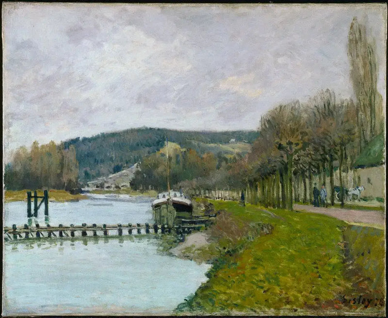 Bougival-bakkerne - Alfred Sisley