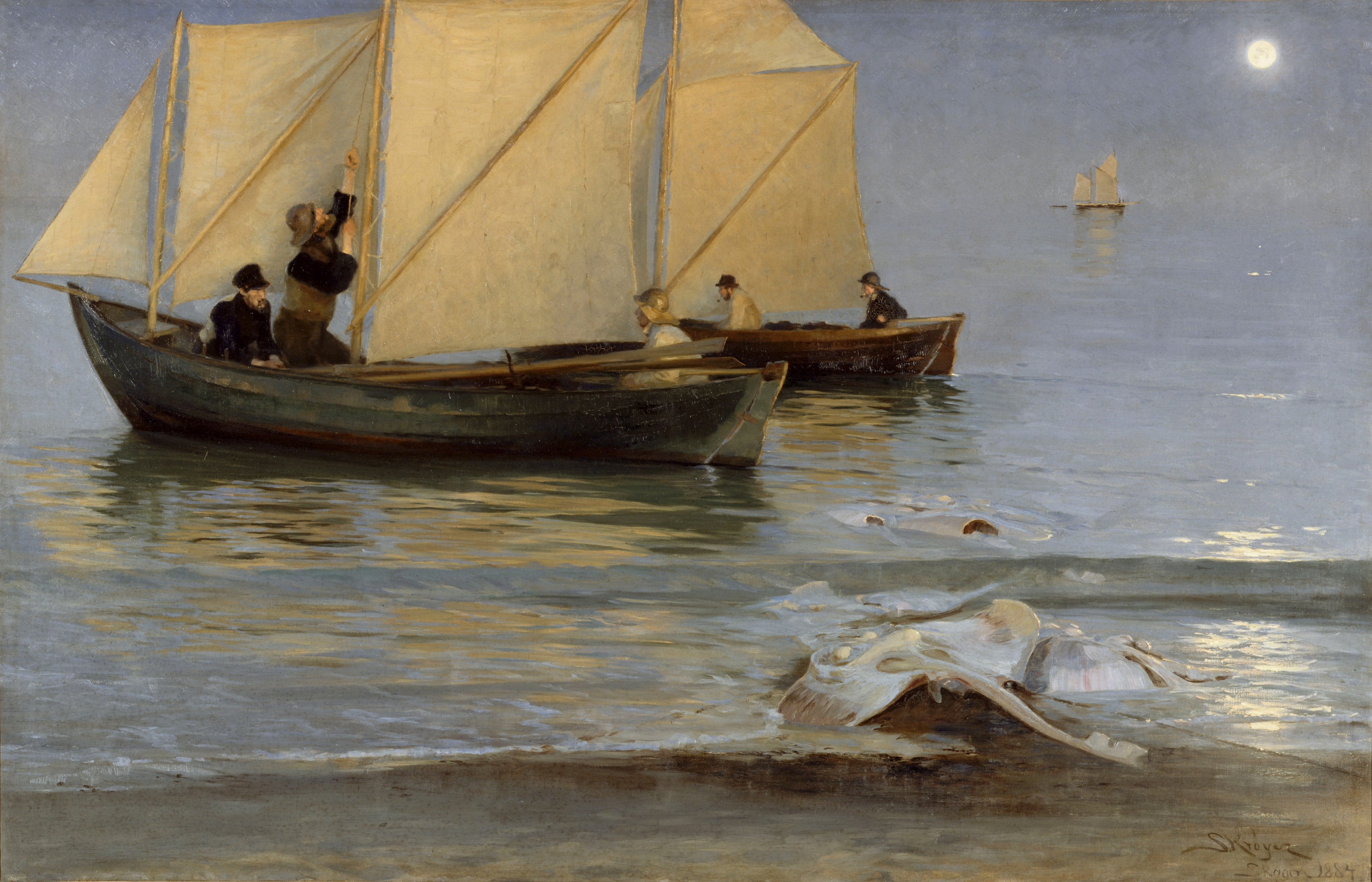 Fiskerbåde - Peder Severin Krøyer