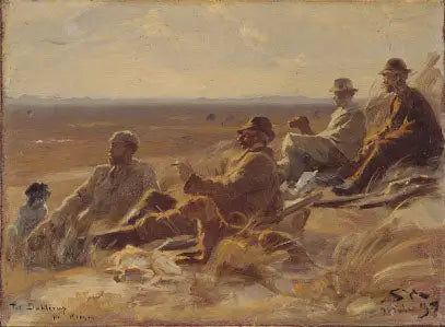 Les chasseurs de Skagen (petite version) - Peder Severin Krøyer - Alpha Reproduction