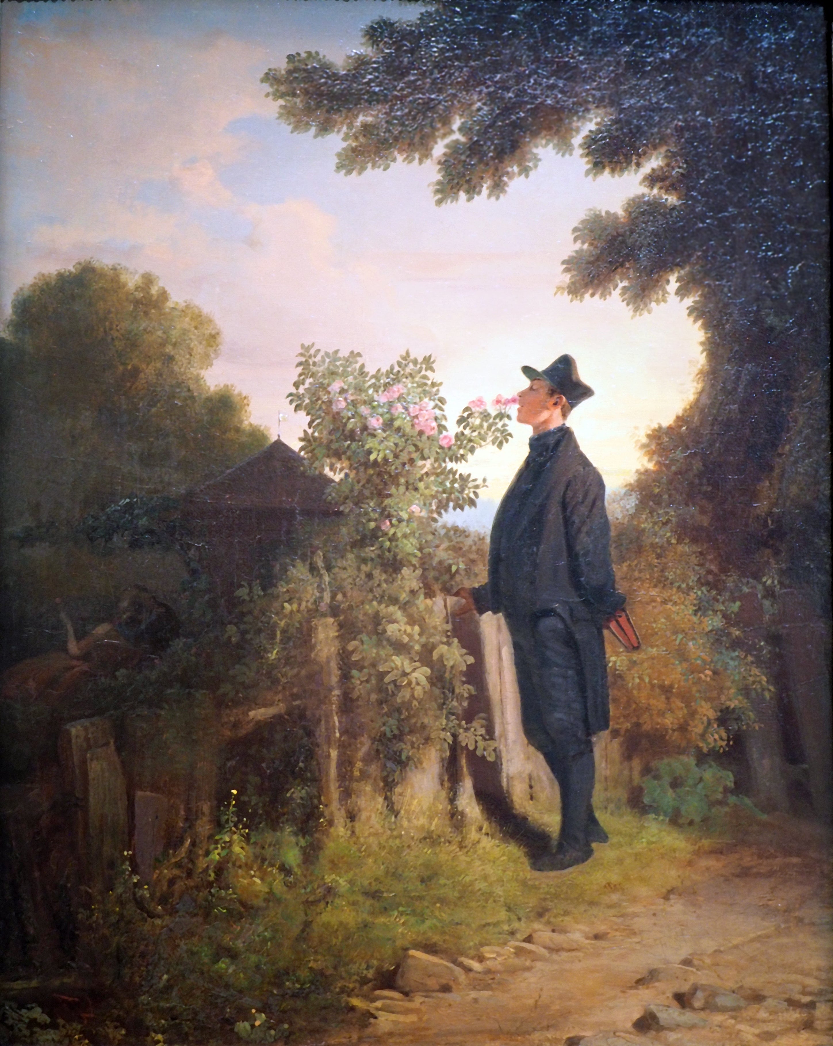 Elskeren af roser - Carl Spitzweg
