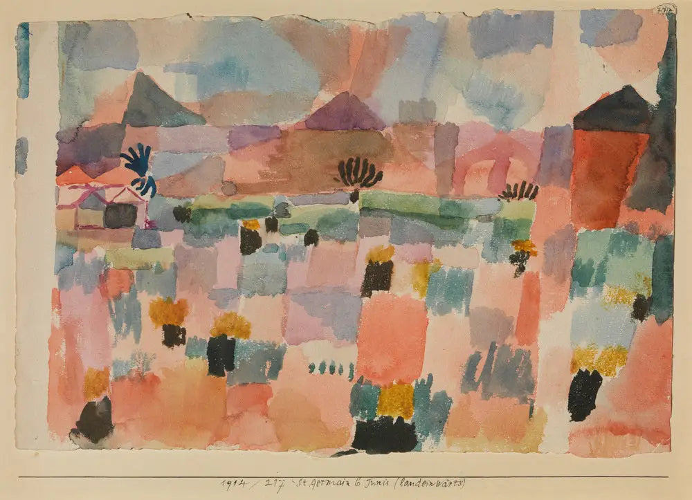 Saint-Germain près de Tunis (à l’intérieur des terres) - Paul Klee - Alpha Reproduction