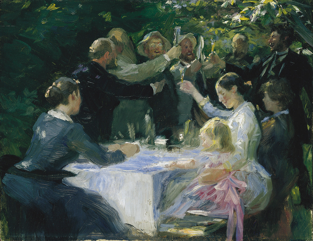 Studie til Hip, hip, hurra! - Peder Severin Krøyer