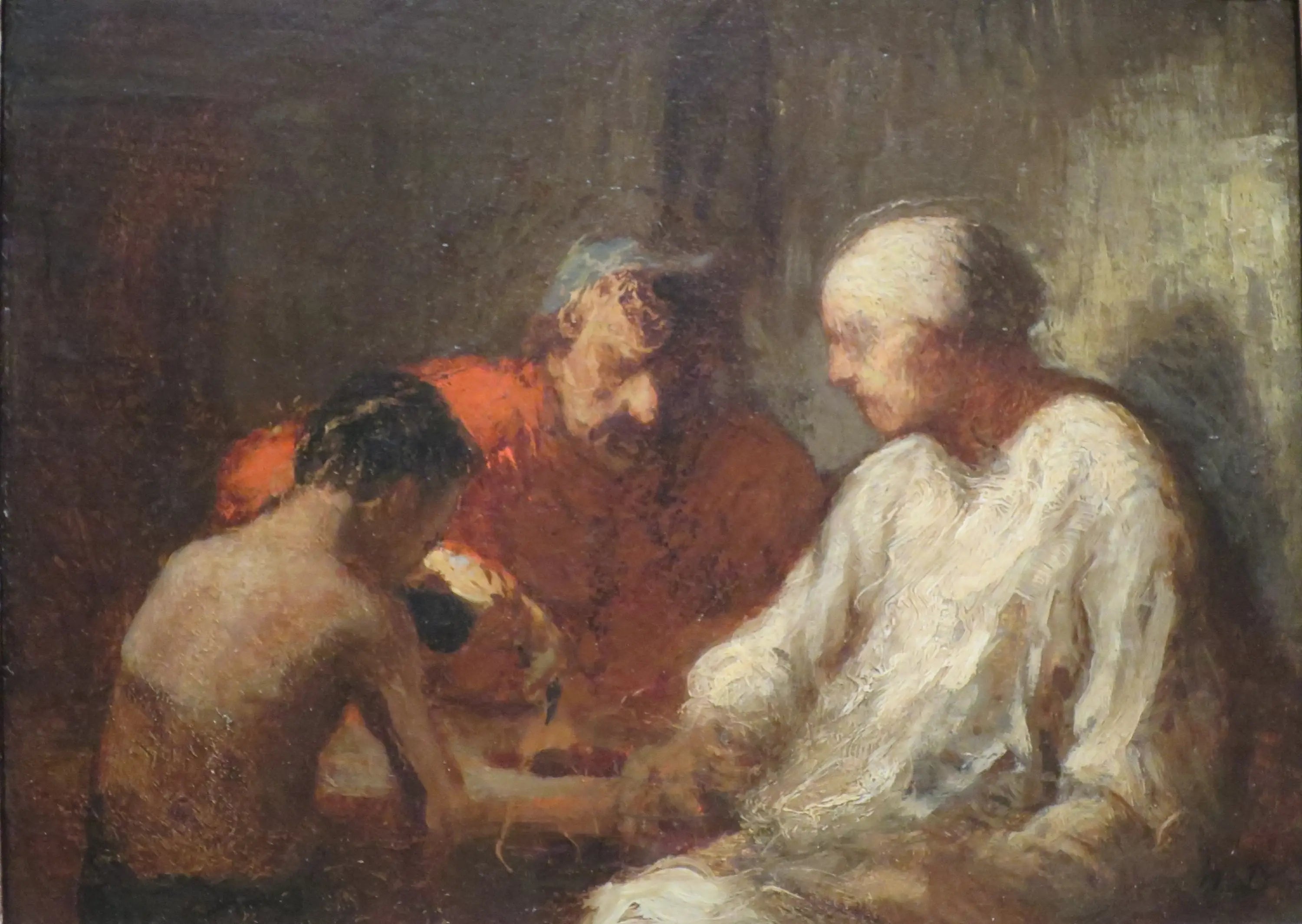 Les saltimbanques au repos (étude) - Honoré Daumier - Alpha Reproduction