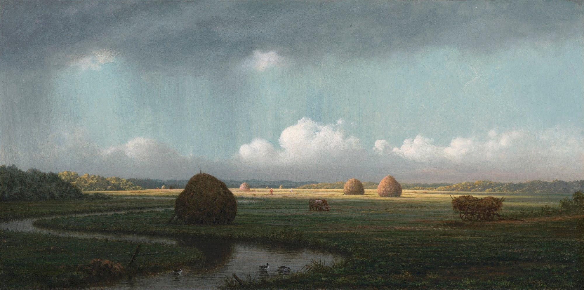 Averses soudaines, marais de Newbury - Martin Johnson Heade